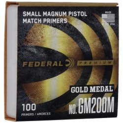 Federal Gold Medal Centerfire Small Magnum Pistol Primer Clam 1000/Box