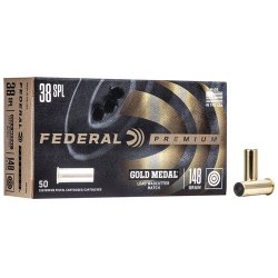 Federal Ammunition 38 Special Lead Wadcutter Match 148gr 50/Box