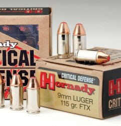 Hornady Critical Defense® Ammunition 9mm Luger 115 gr FTX® CD 25/Box