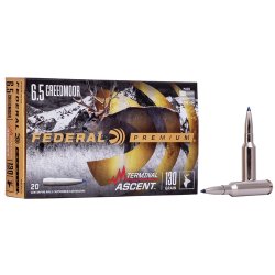 Federal Ammunition 6.5 Creedmoor Terminal Ascent 130GR 20/BOX