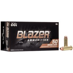 Blazer Ammunition 38 Special Brass FMJ 125gr 50/Box